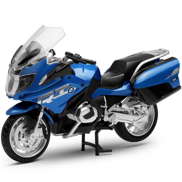 熱推合金摩托車模型兒童玩具(1：12 R1250RT-盒-藍)