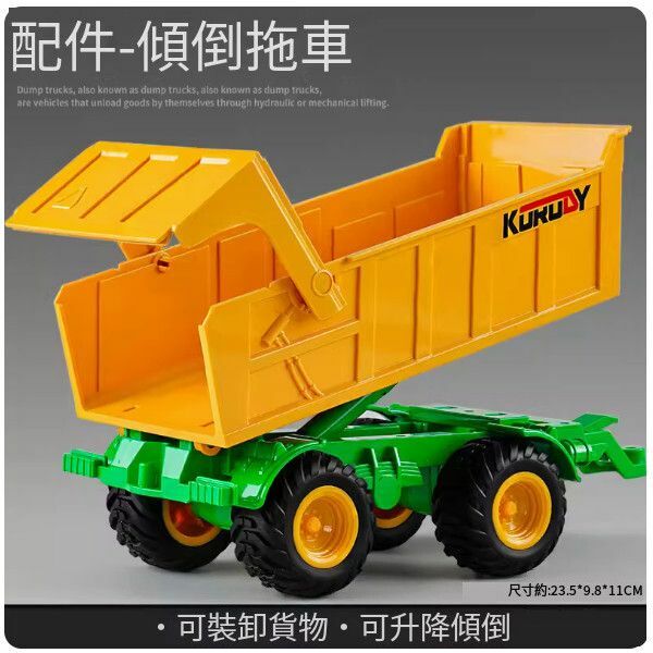 爆款超大號收割機玩具【配件-翻鬥車廂】