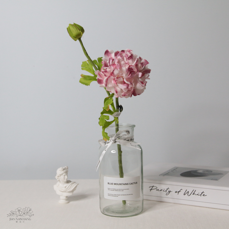 人造花 大理花 白桃