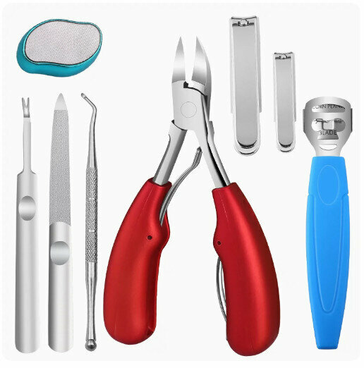 新款指甲剪套裝甲溝嵌甲專用工具【嵌甲搓腳8件套】