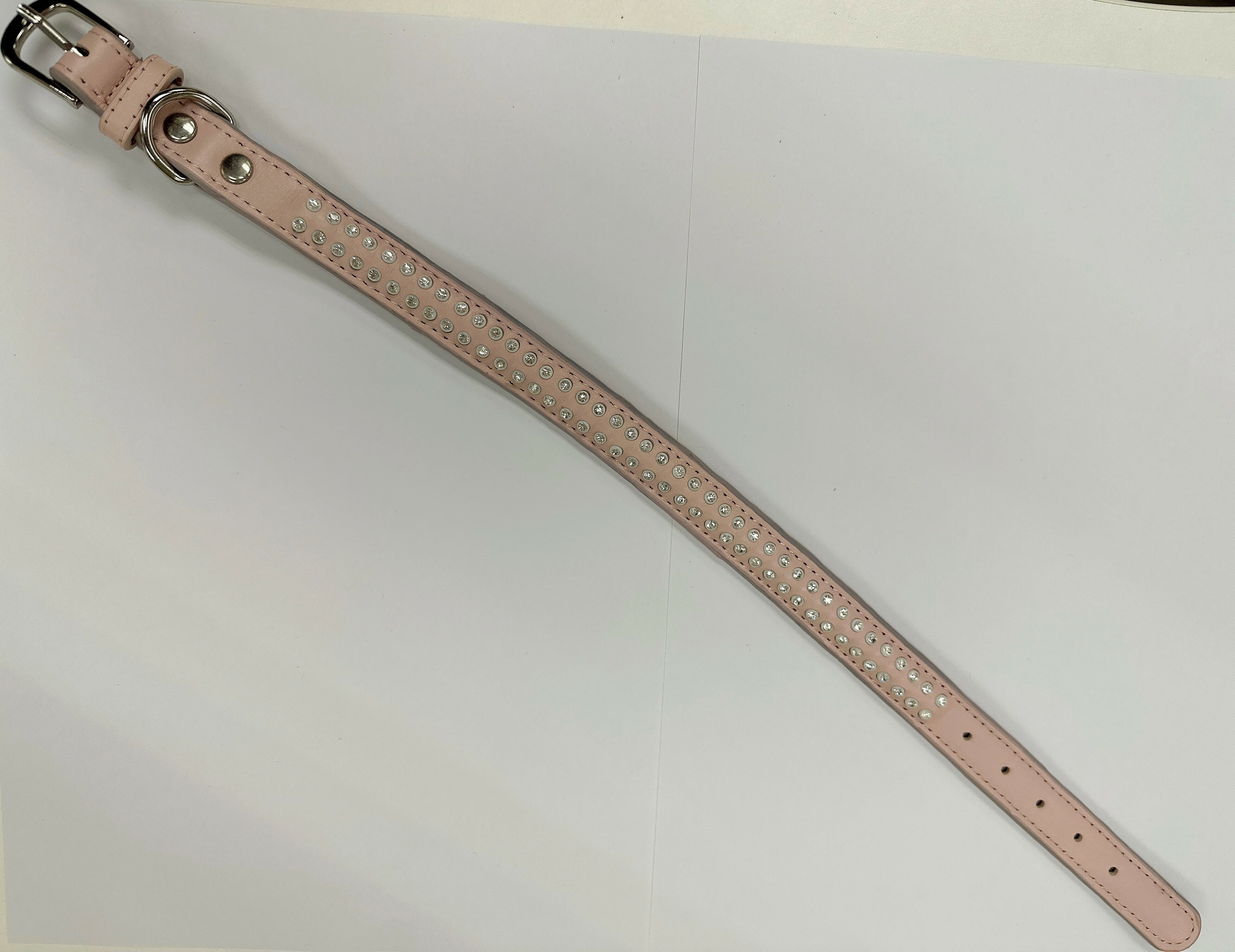 真皮狗頸圈(粉紅色)