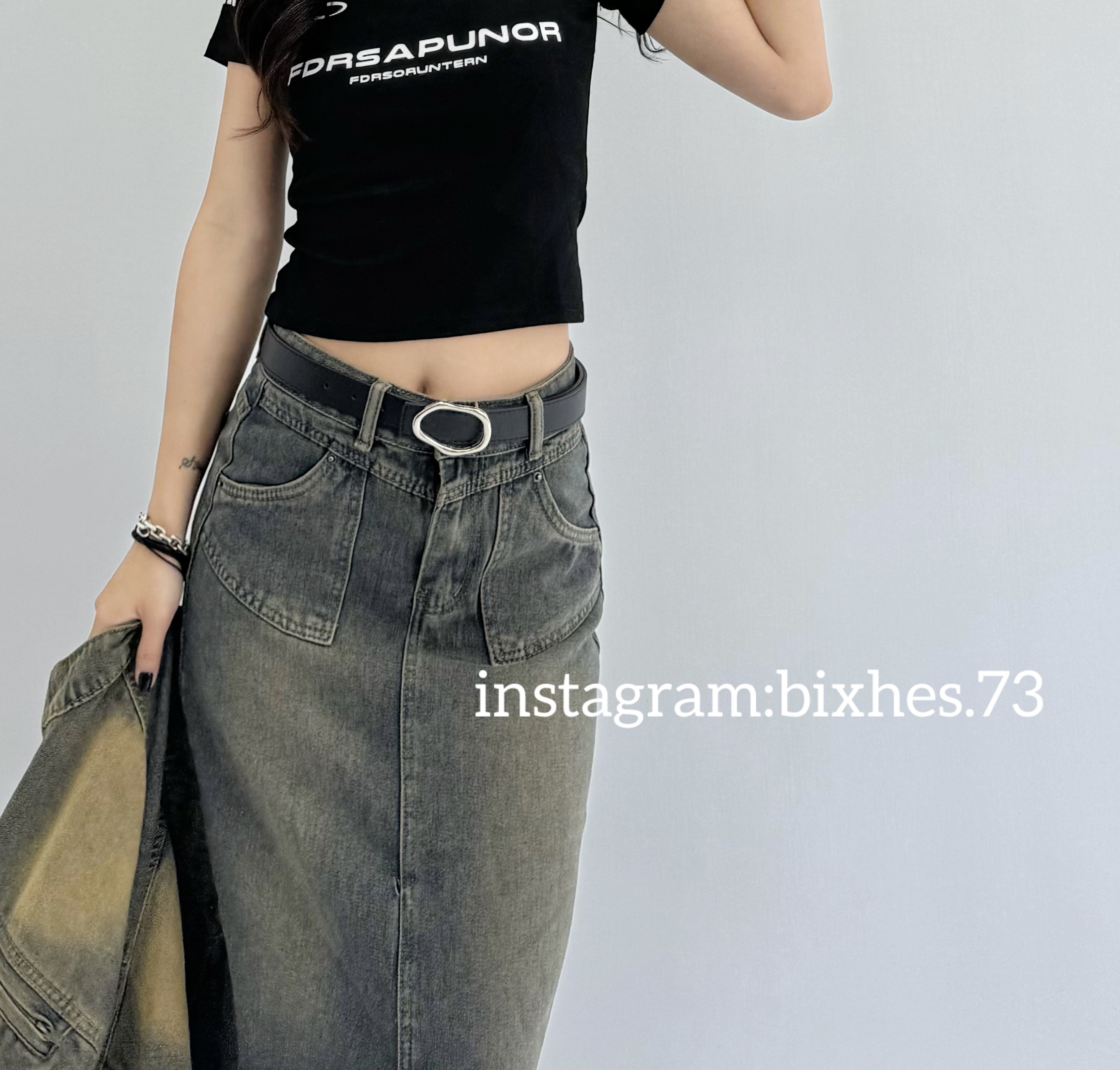 不規則圓框皮帶(P00017)