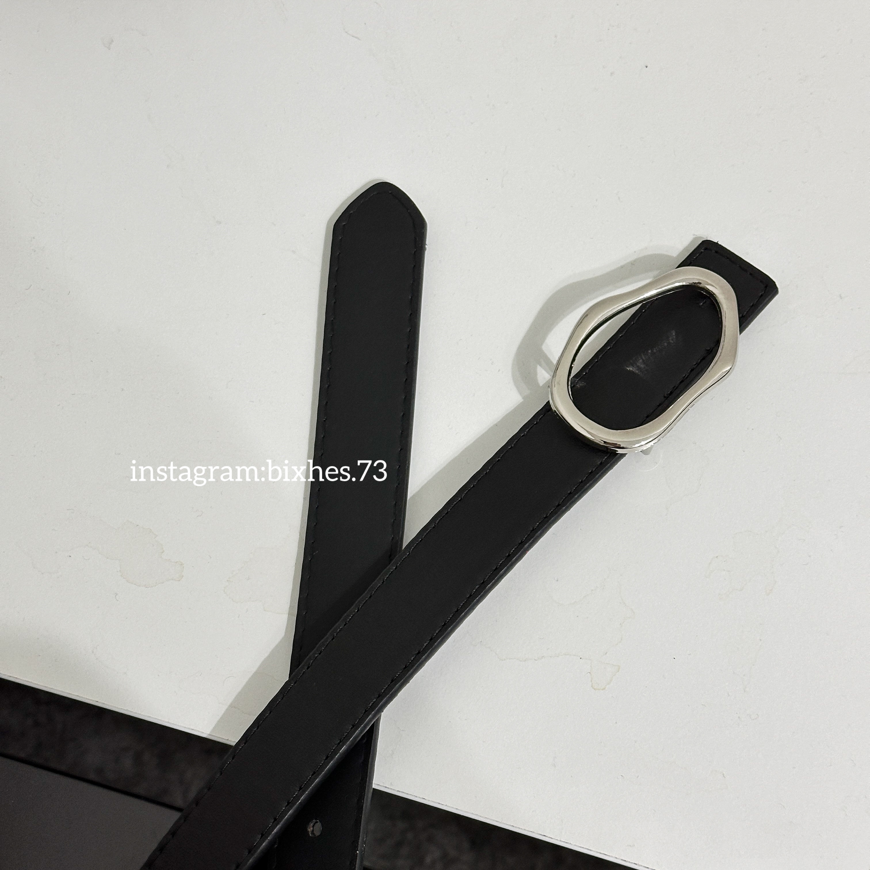 不規則圓框皮帶(P00017)