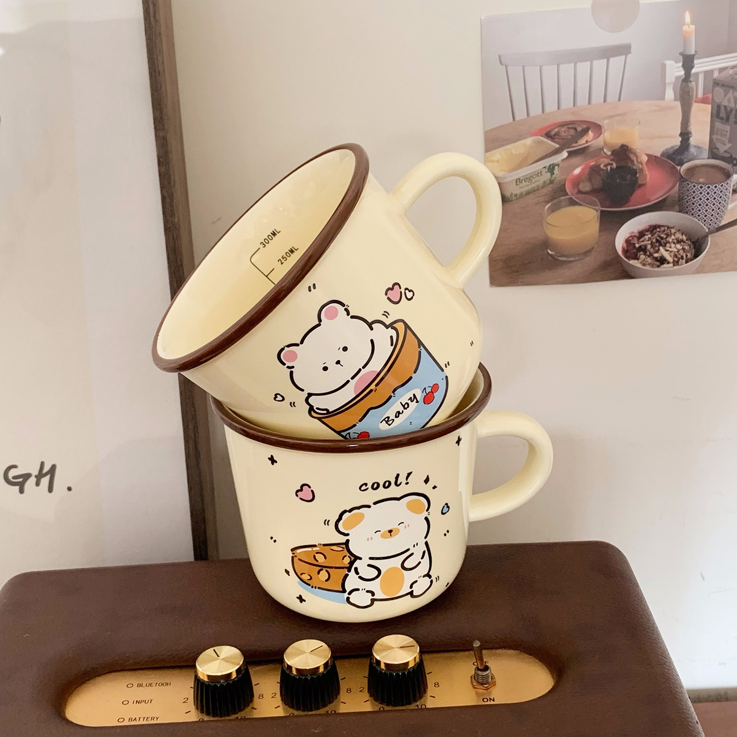 Cutie Bear Ceramic Couple Mug