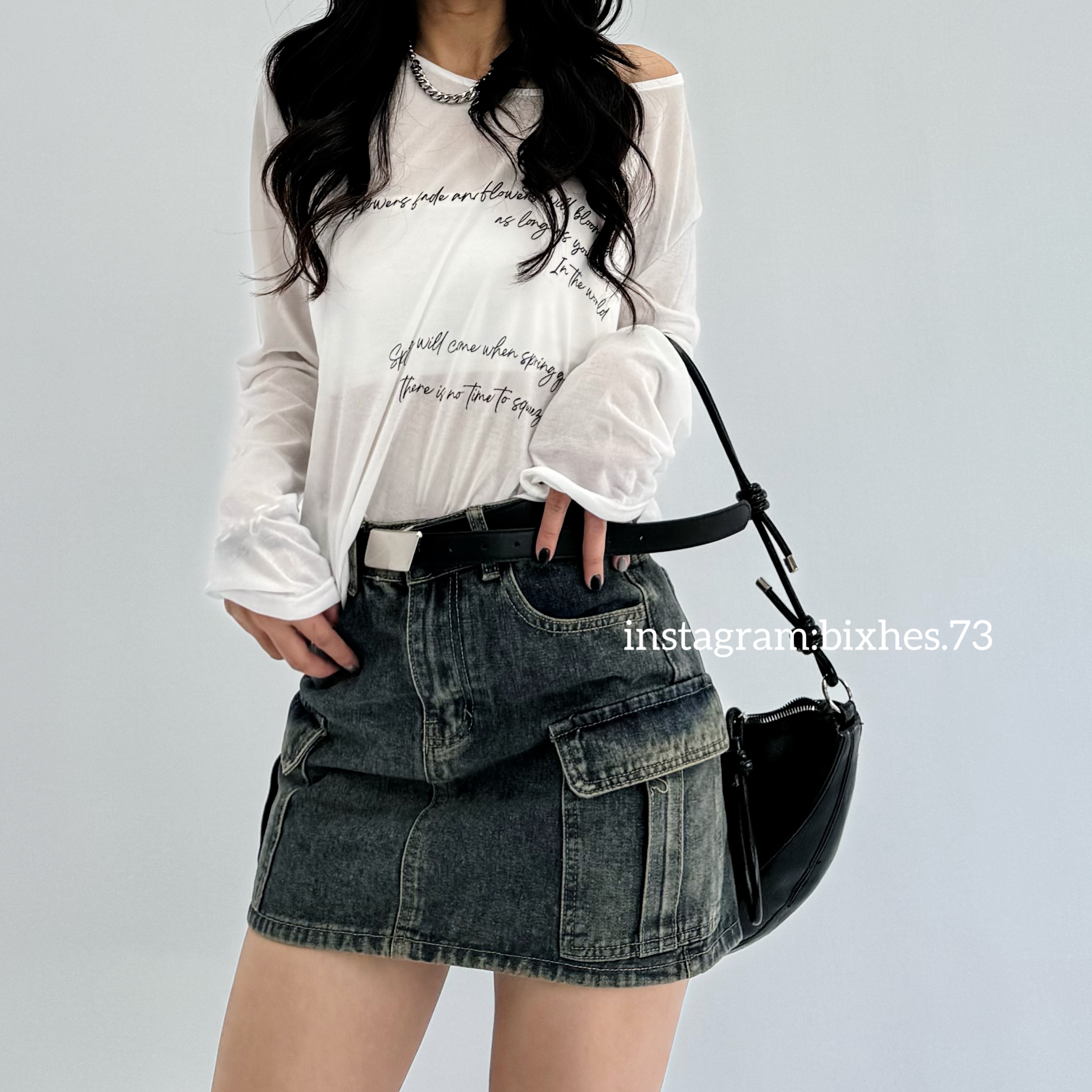 銀光面皮帶(P00018)