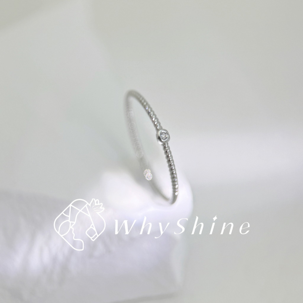 細圈小鑲鑽戒指