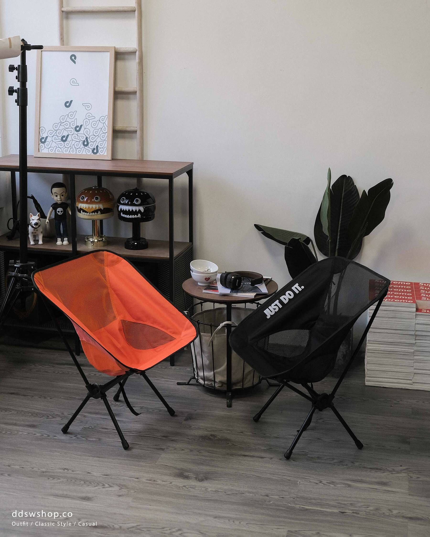 "現貨" NIKE 露營椅 黑色 橘色