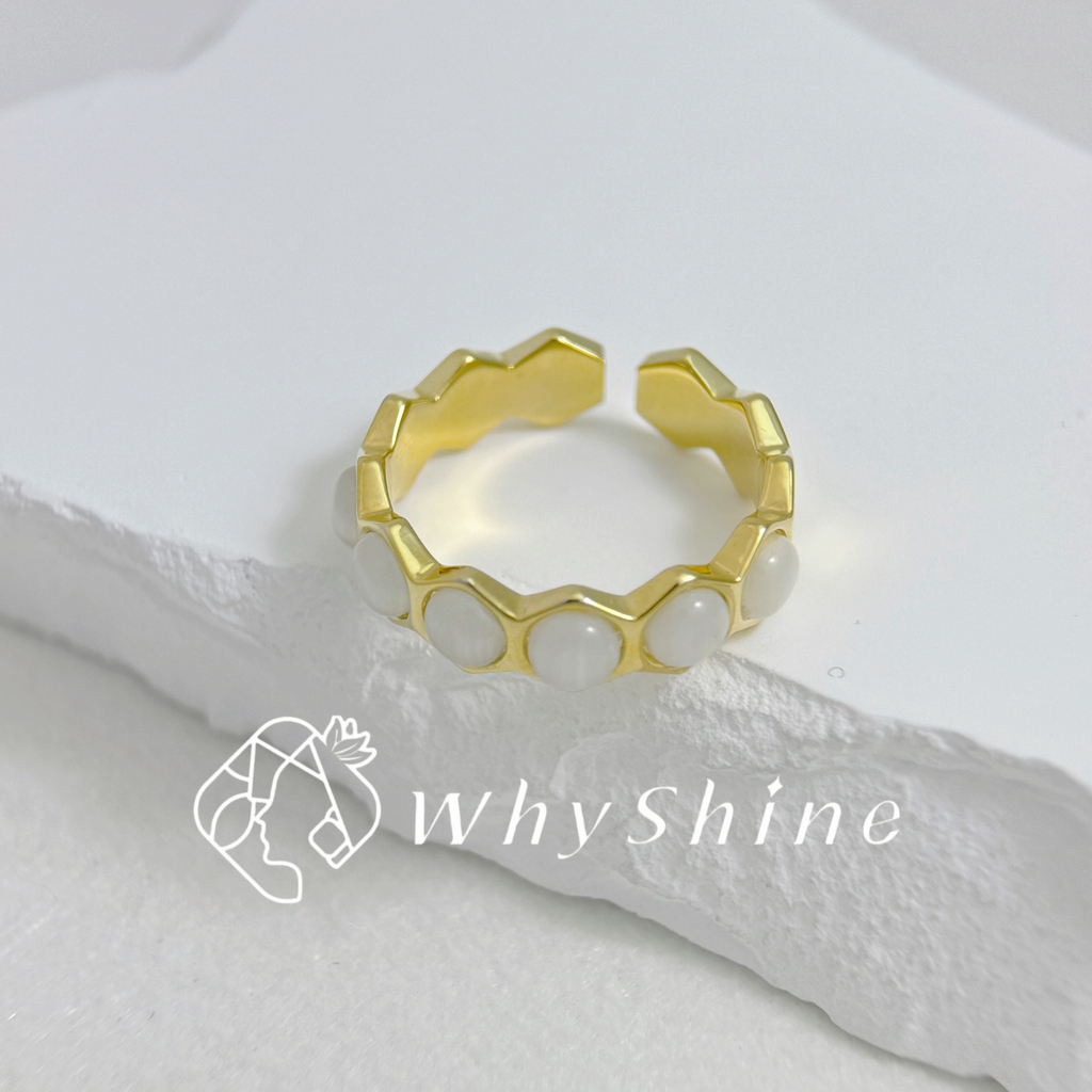 貓眼石半鑲戒指