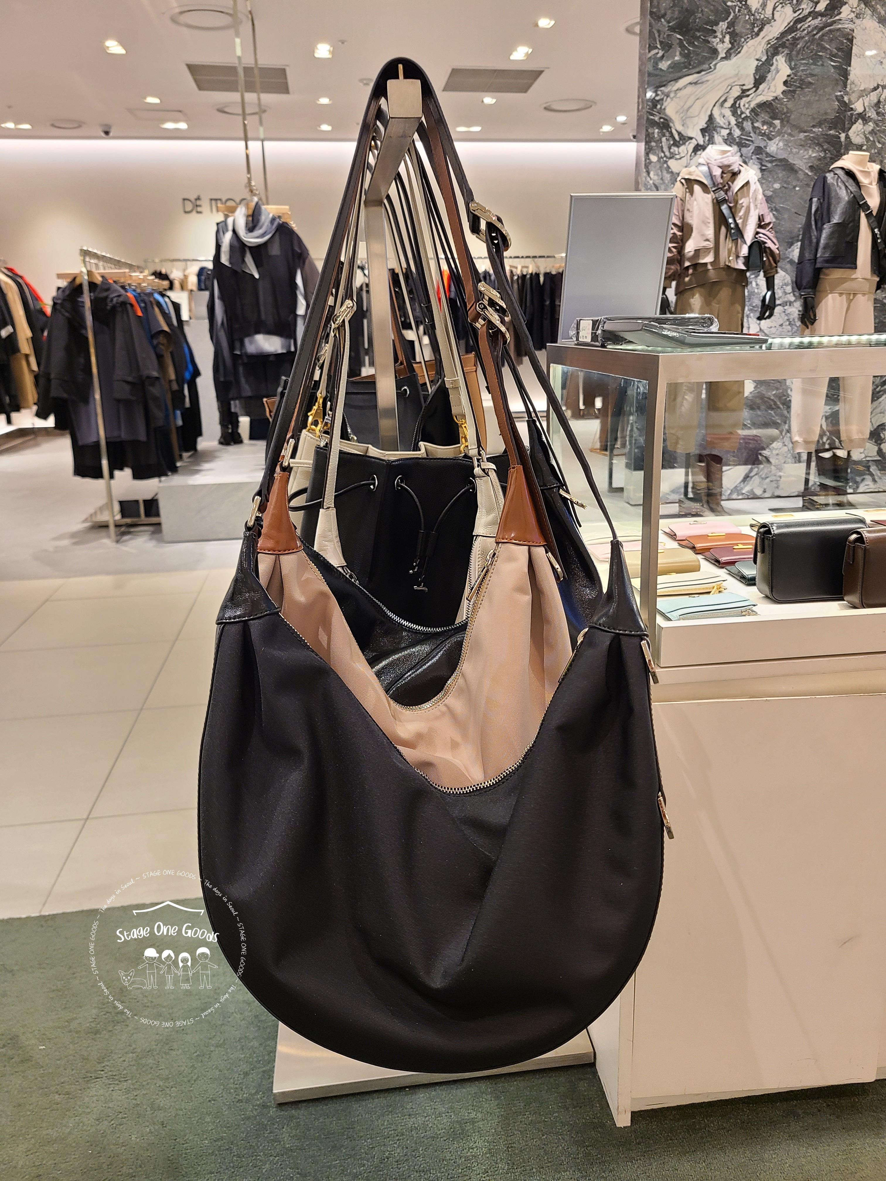 [JOY GRYSON] June Hobo Bag Medium Nylon 税込 韓国ドラマ Joy Gryson June Hobo Bag Medium Nylon