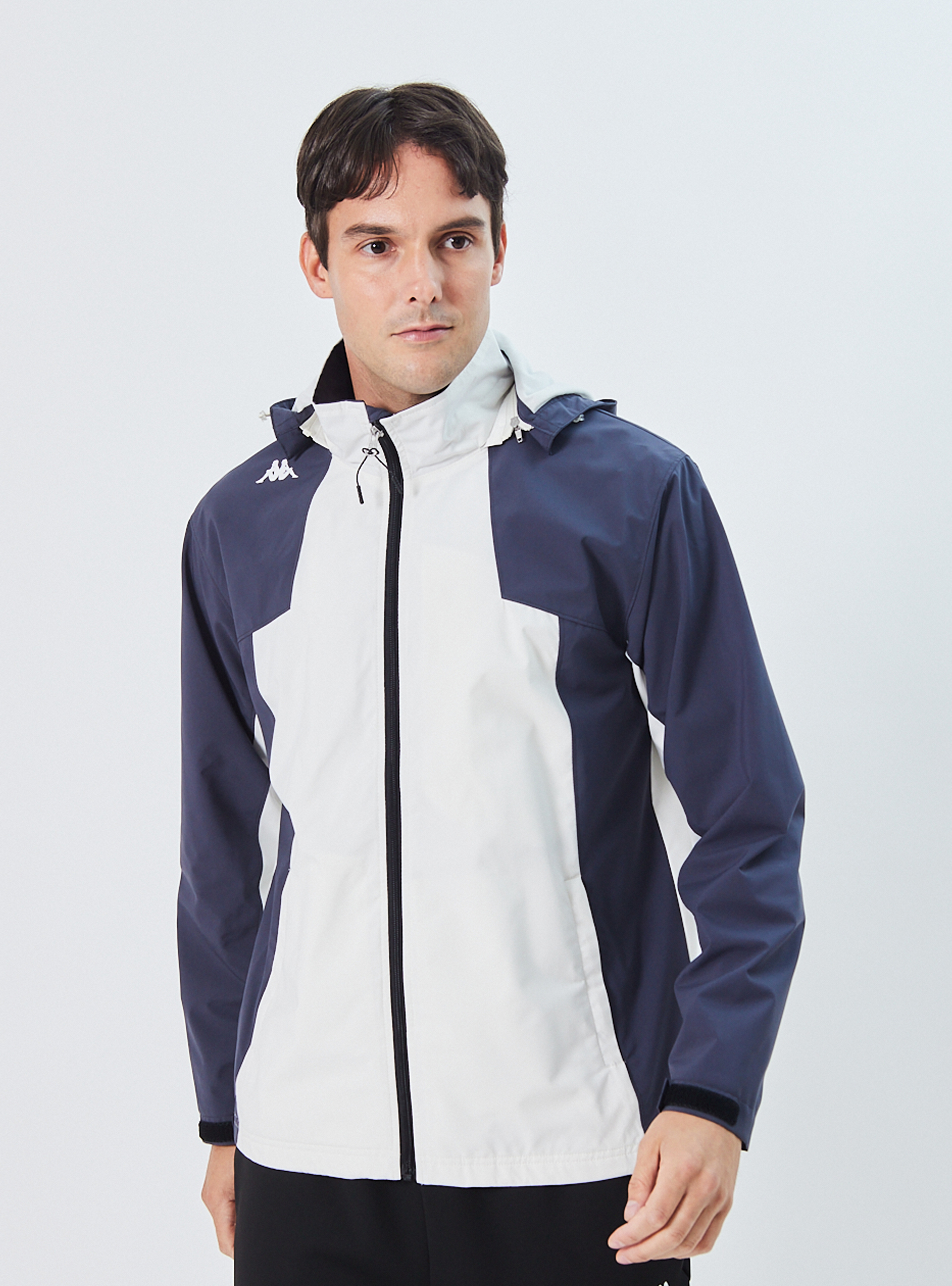 男女適穿 5K防水內刷毛撞色風衣外套