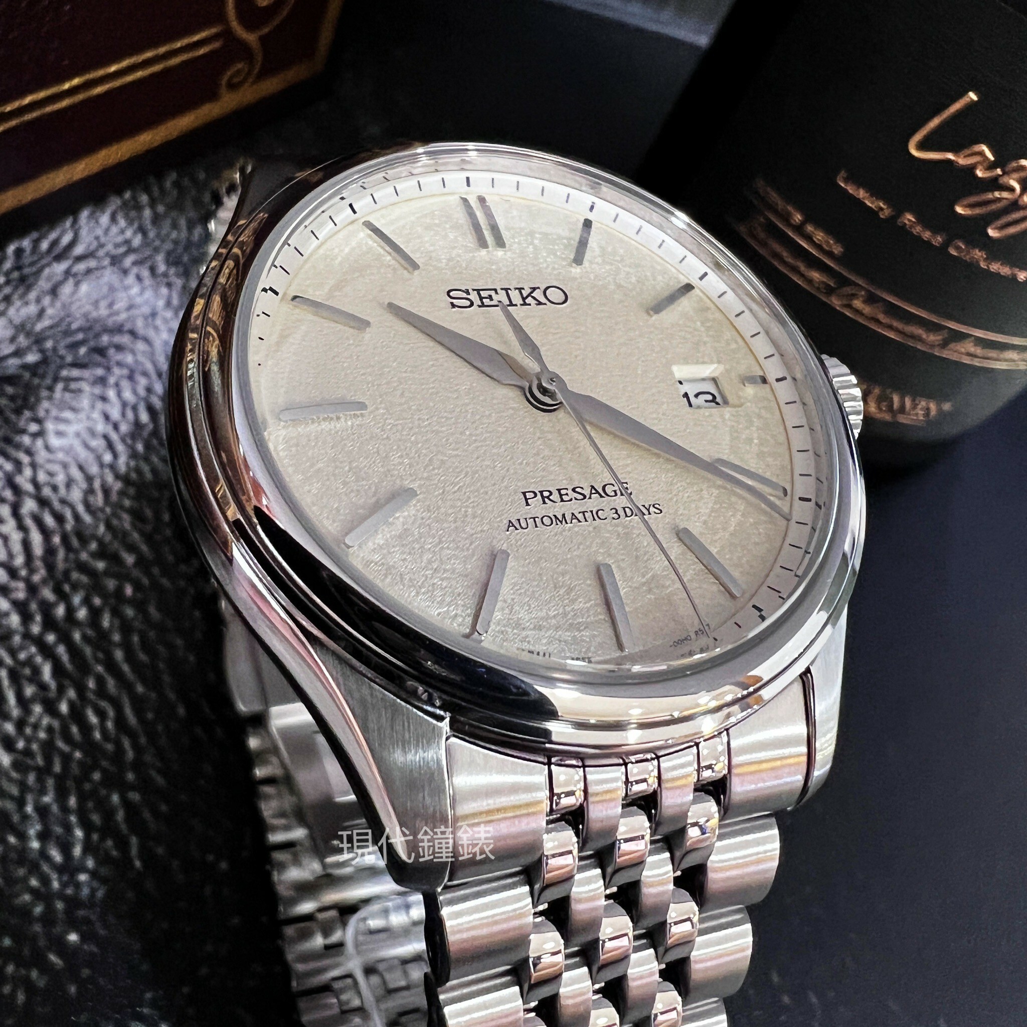 【SEIKO 精工】Presage 絲綢質感機械男腕錶 6R55-00H0S 40.2mm現代鐘錶