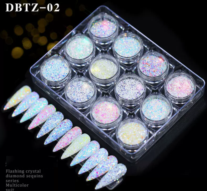 Popular Nail Art Glitter Sequins 02# (Set)