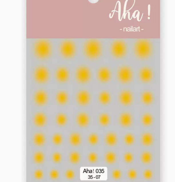 Popular manicure smudged gradient stickers (035-7)