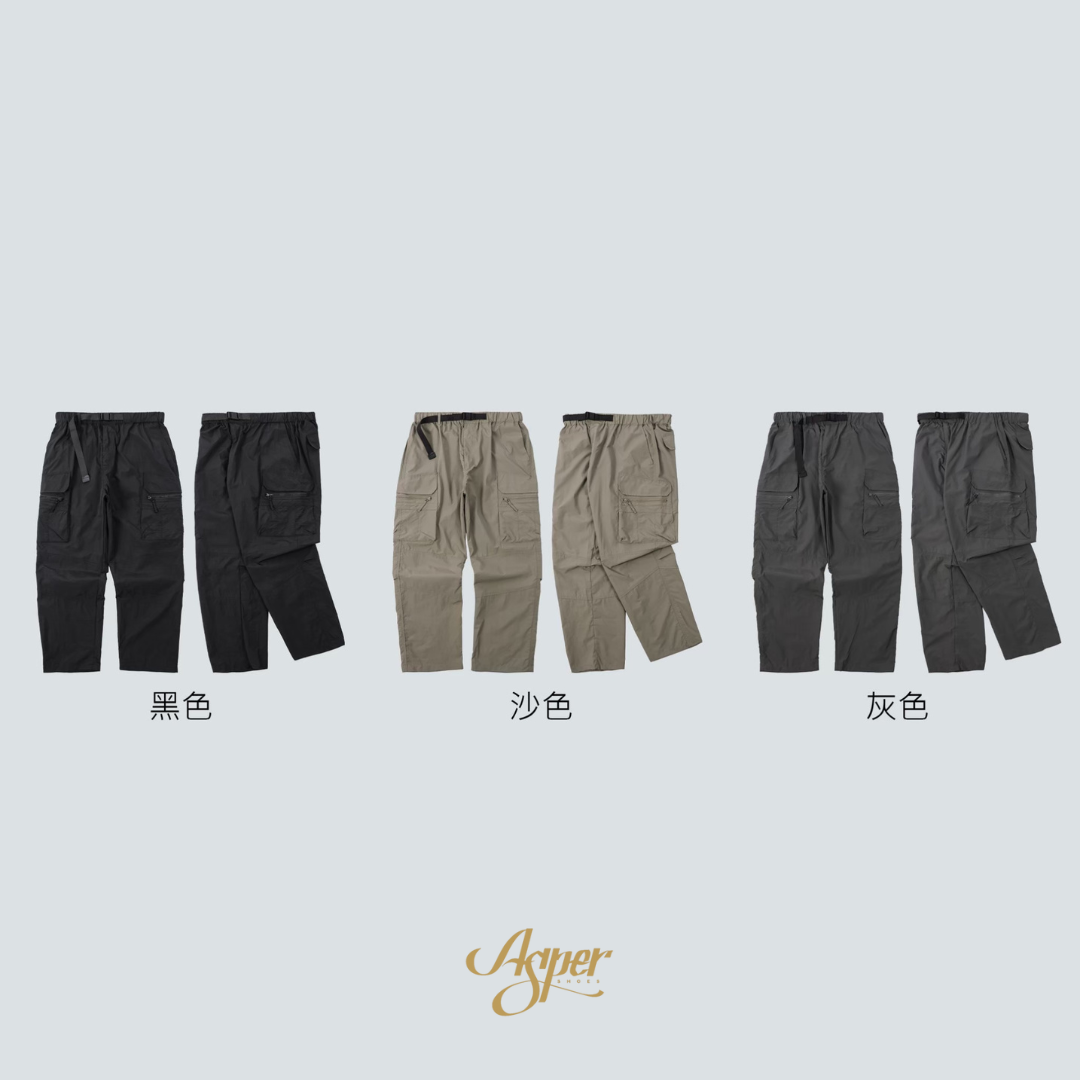 SGB 細格紈防潑水多口袋長褲長褲 SB0620