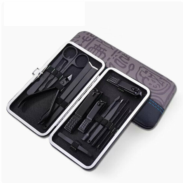 New nail clipper, pedicure and nose hair clipper complete set (Oracle 15-piece set)