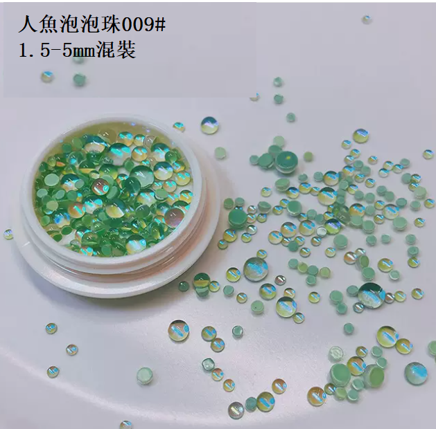 爆款美甲飾品 山茶花彩白S-02（大小混裝）