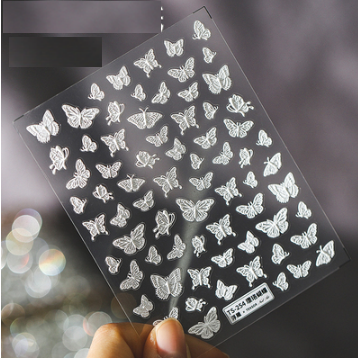 Popular nail art embossed stickers (Yingluo Butterfly-254 embossed stickers)