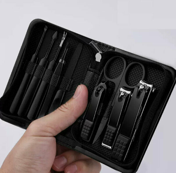 New nail scissors and pedicure tool set (Hyston 9-piece set)