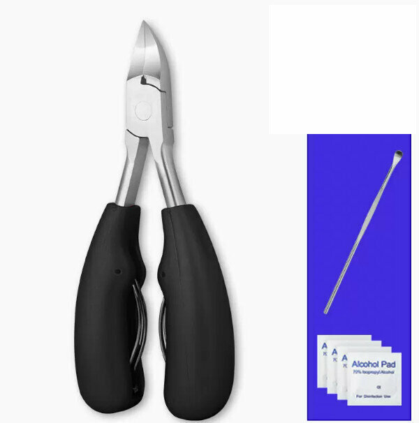 New nail scissors and hawkbill pliers set (black hawkbill pliers)