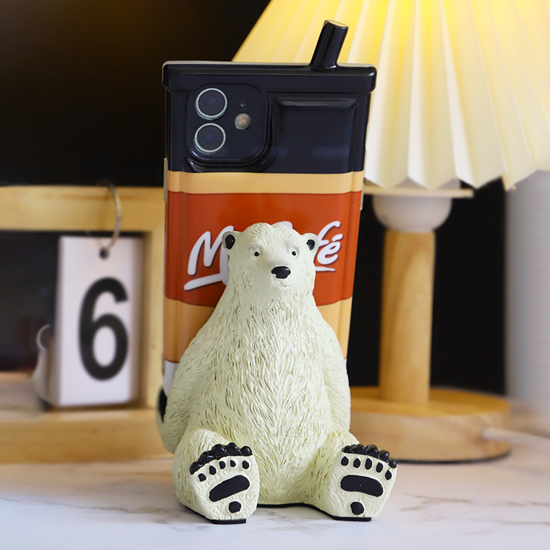 北極熊手機座∣趣味系列 坐姿∣FOHO