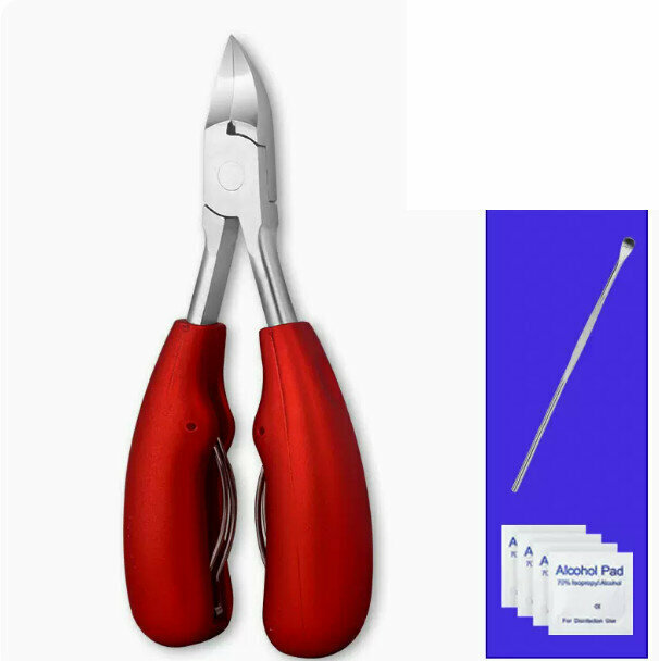 New nail scissors set (red hawkbill pliers)