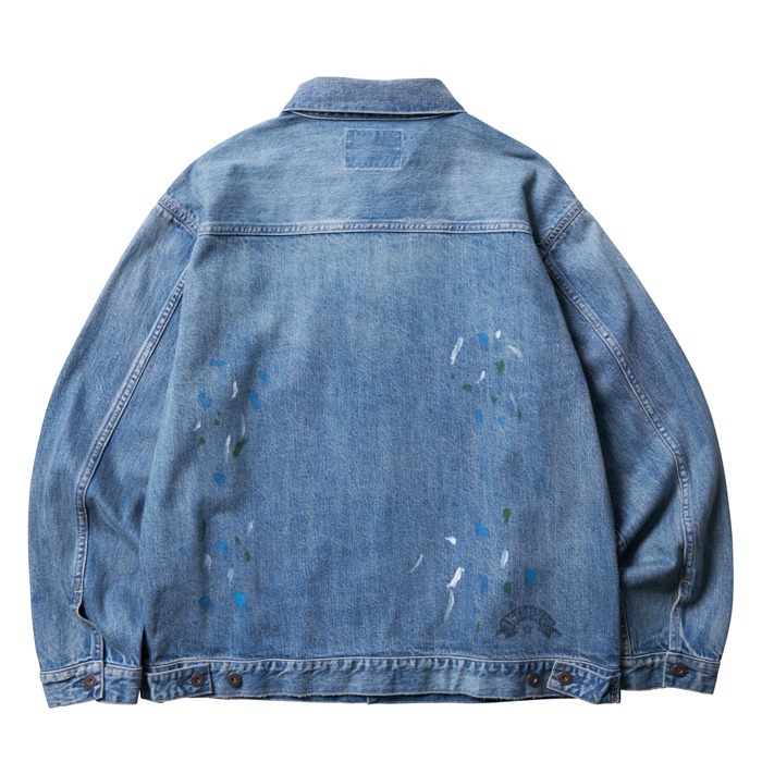 『代購商品』2024AW LIBERAIDERS FLAG DENIM JACKET 潑漆 加工 牛仔 外套 現貨 780112403