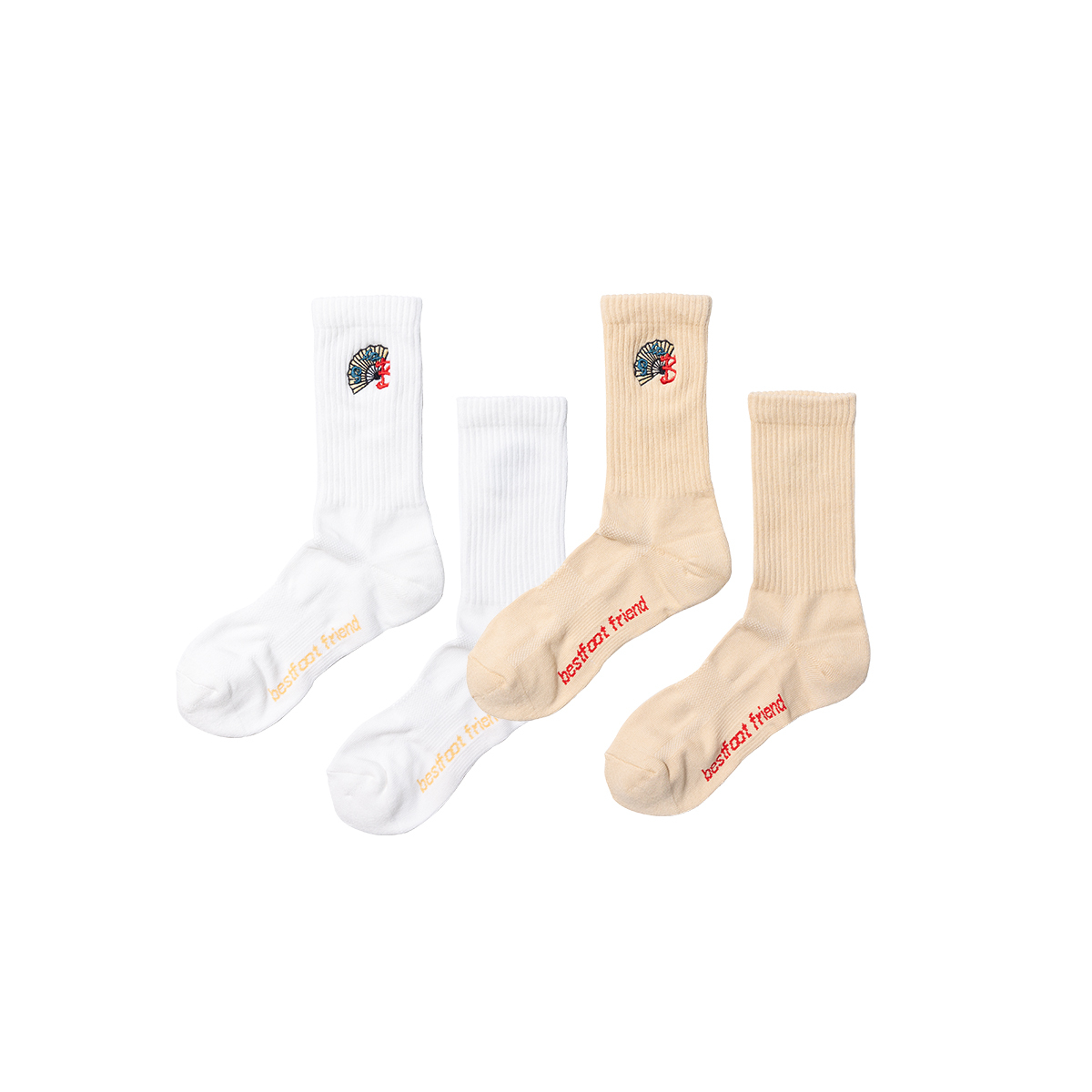 【車庫服飾】BEST FOOT FRIEND / Folding Fan 折扇長襪