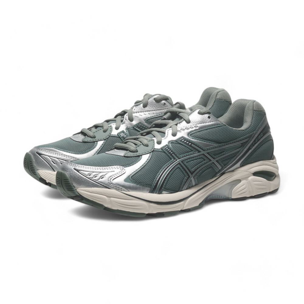 ASICS 慢跑鞋 GT-2160 軍綠銀 復古 情侶鞋 男女 1203A320402