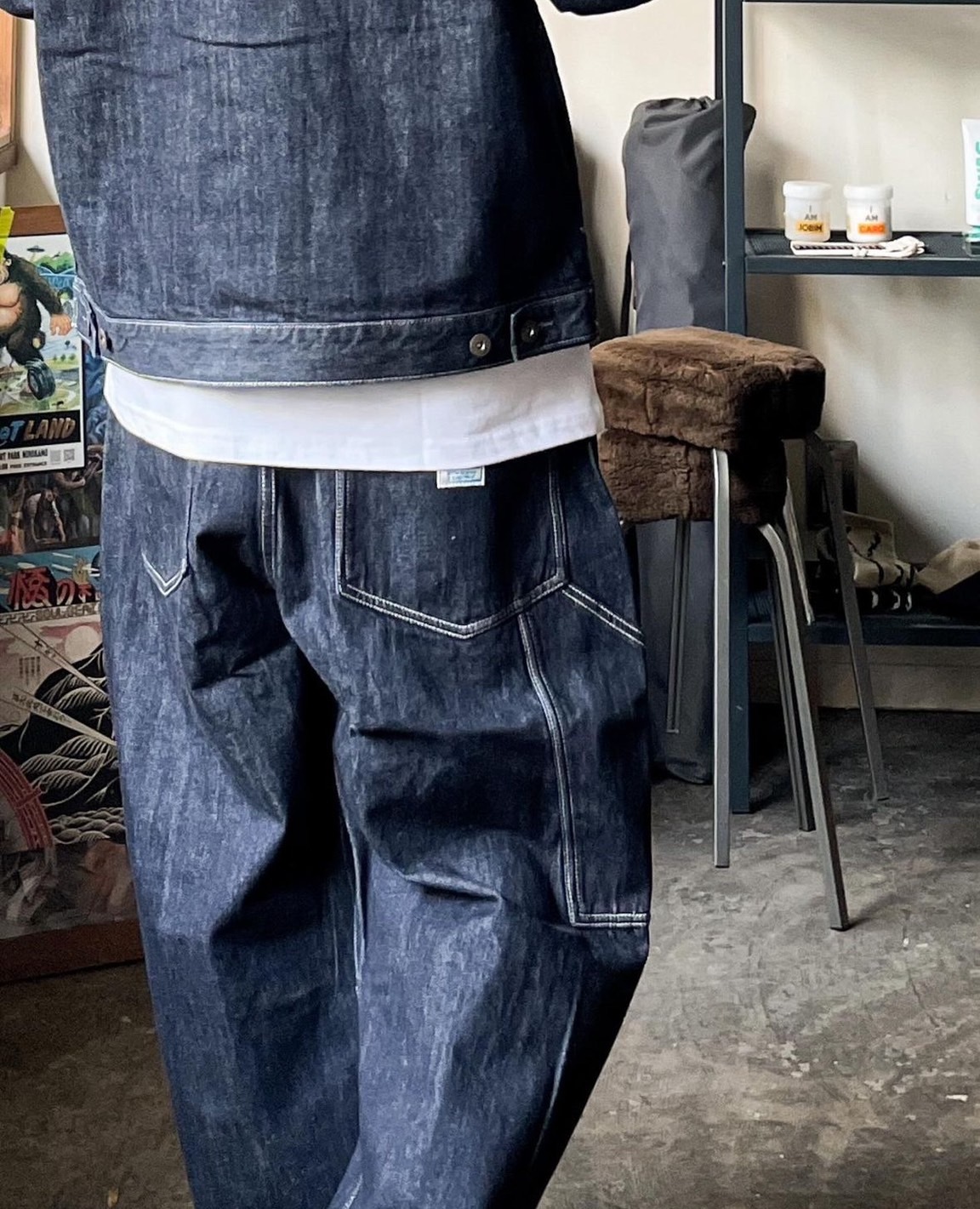 日本 Liberaiders  BAKER DENIM SARROUEL PANTS
