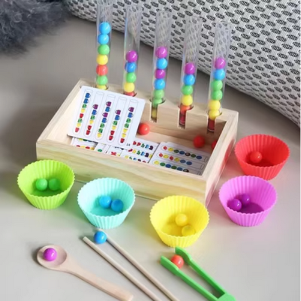 爆款兒童試管夾珠玩具(盒裝5根試管夾珠)
