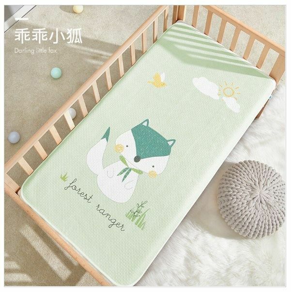 新款嬰兒成人全棉透氣隔尿防漏防水床墊地墊【一條裝 50*65cm】乖乖小狐