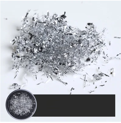 爆款指甲油膠貼片（銀箔絲）