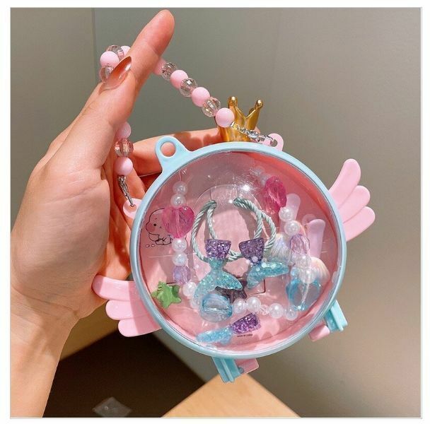 熱賣兒童天使翅膀公主髮飾首飾禮盒（魚尾巴）
