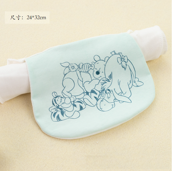 熱賣【1條裝】兒童純棉隔汗巾（藍維尼24*32cm）