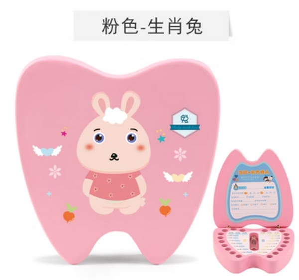 熱賣兒童乳牙收納盒(女兔)