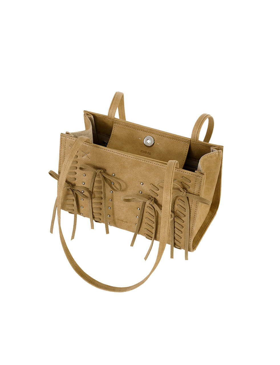 韓國代購> STAND OIL OBLONG BAG LACE UP