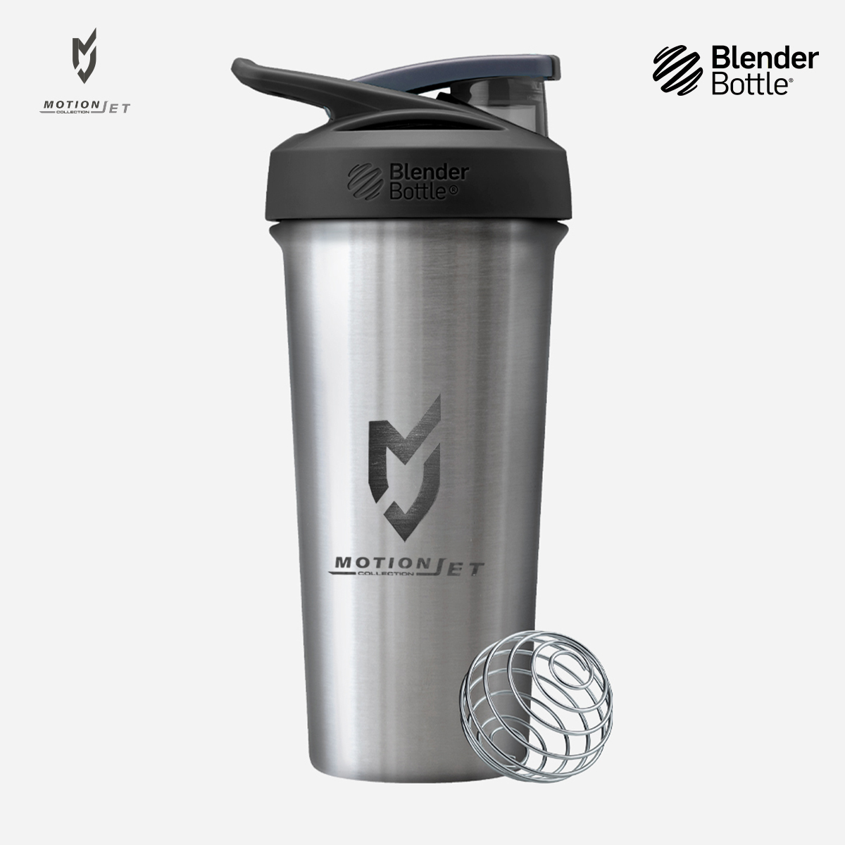 MJC & Blender Bottle 不鏽鋼聯名水壺 25 oz - (星光銀)