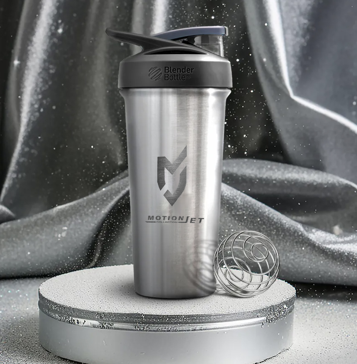 MJC & Blender Bottle 不鏽鋼聯名水壺 25 oz - (星光銀)