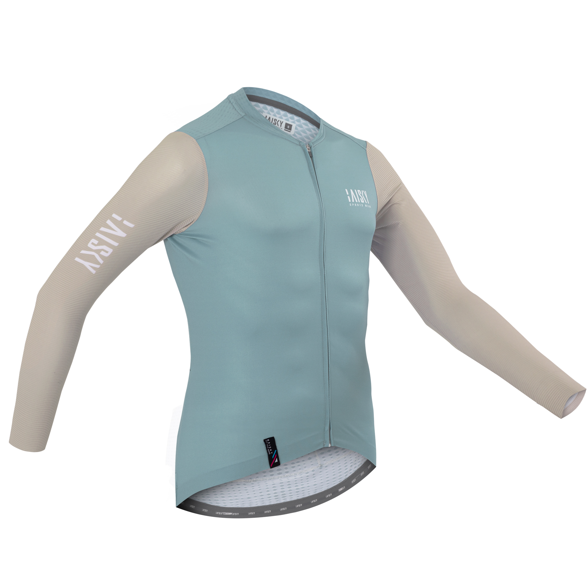 男款空力薄款長車衣 對比 藍綠