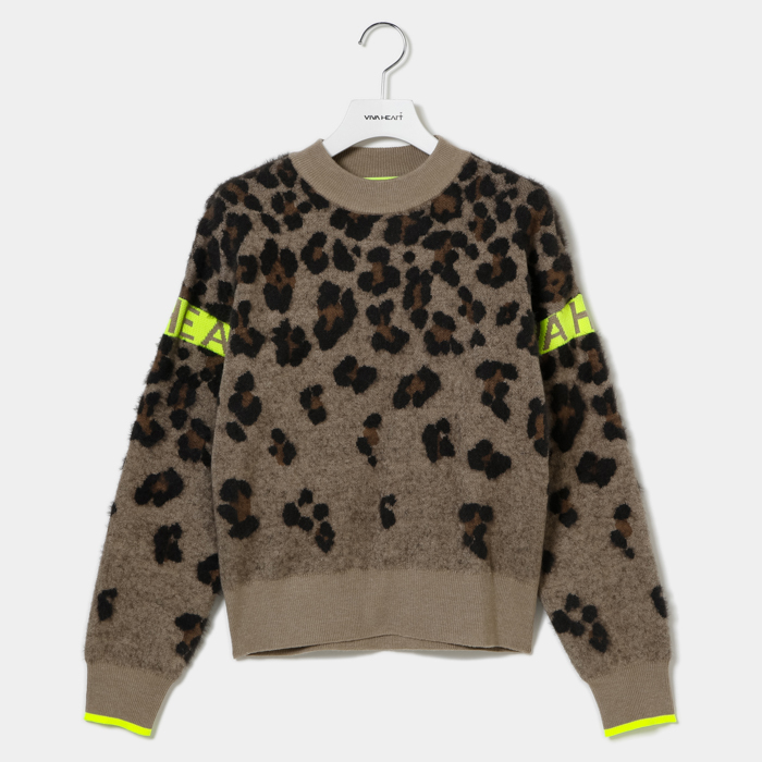 女士-豹紋針織衫