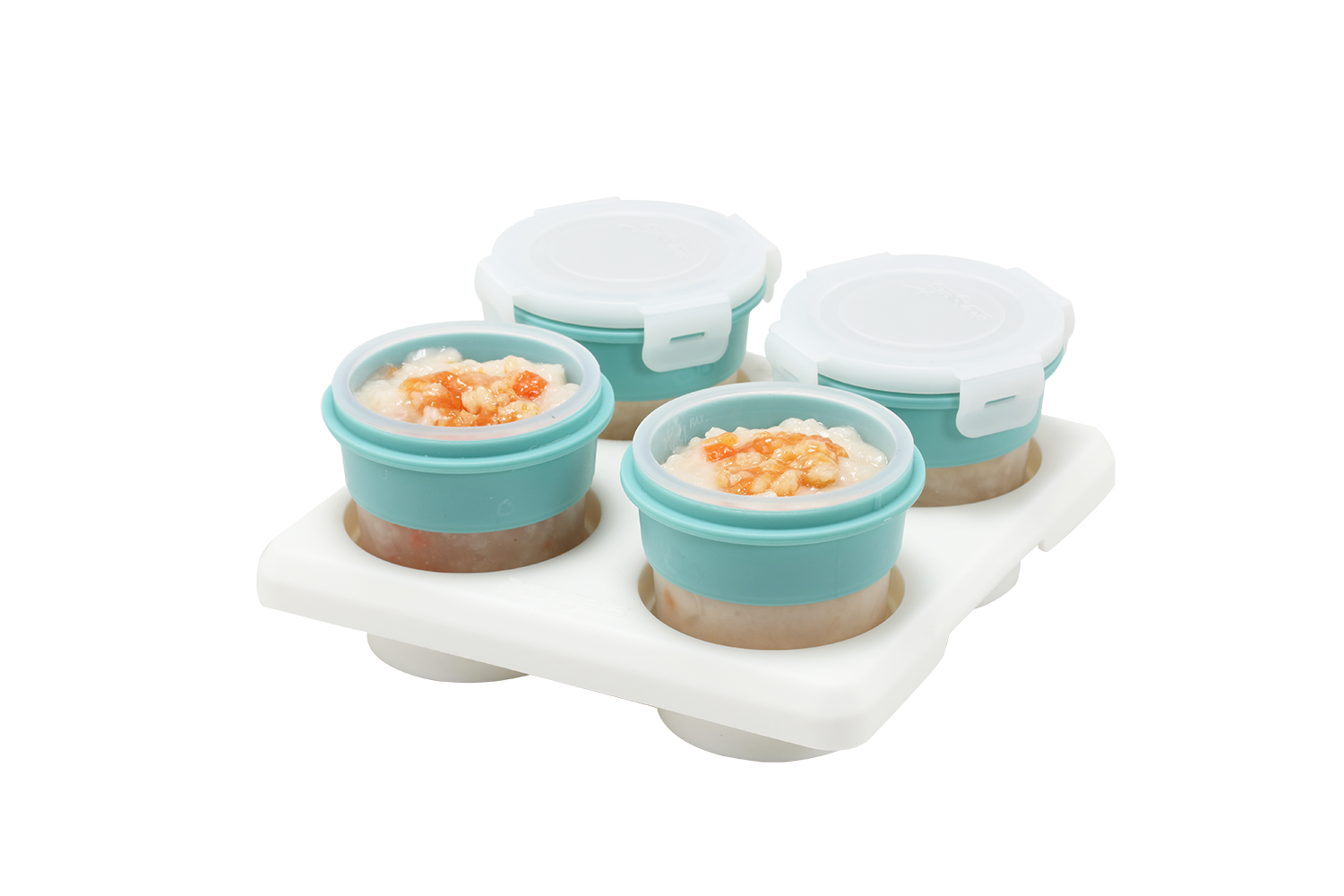 【2angels】Silicone food and snack storage cup (120ml x 2) (set of two)