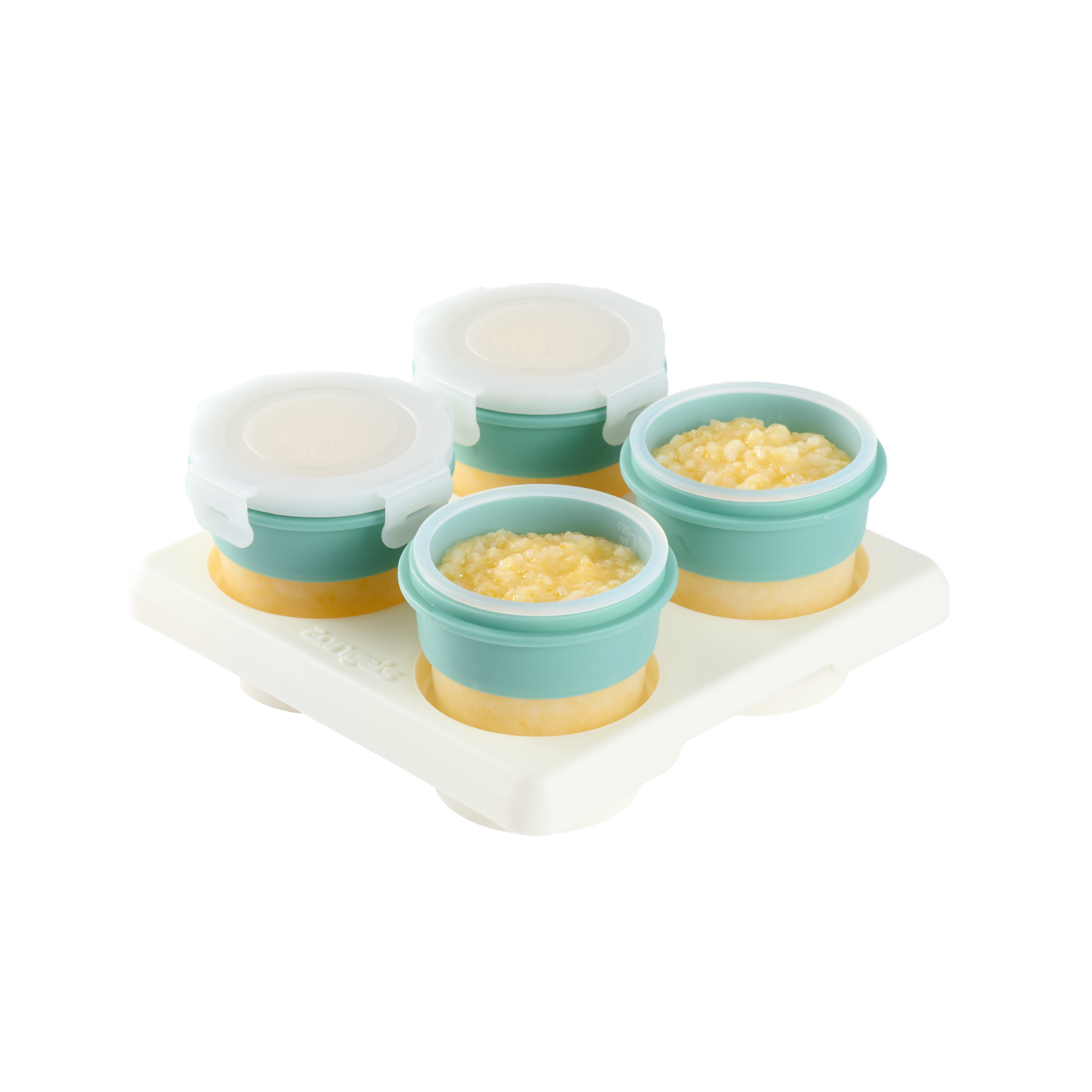 【2angels】Silicone food storage cup 120ml + feeding spoon