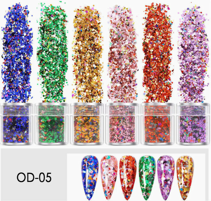 Hot Recommended Nail Art Mixed Sequin Set (OD05)
