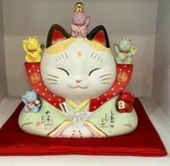 [S] GEMZ & CO ETRL YAKUSHIGAMA FORTUNE CAT, V90 (V90)