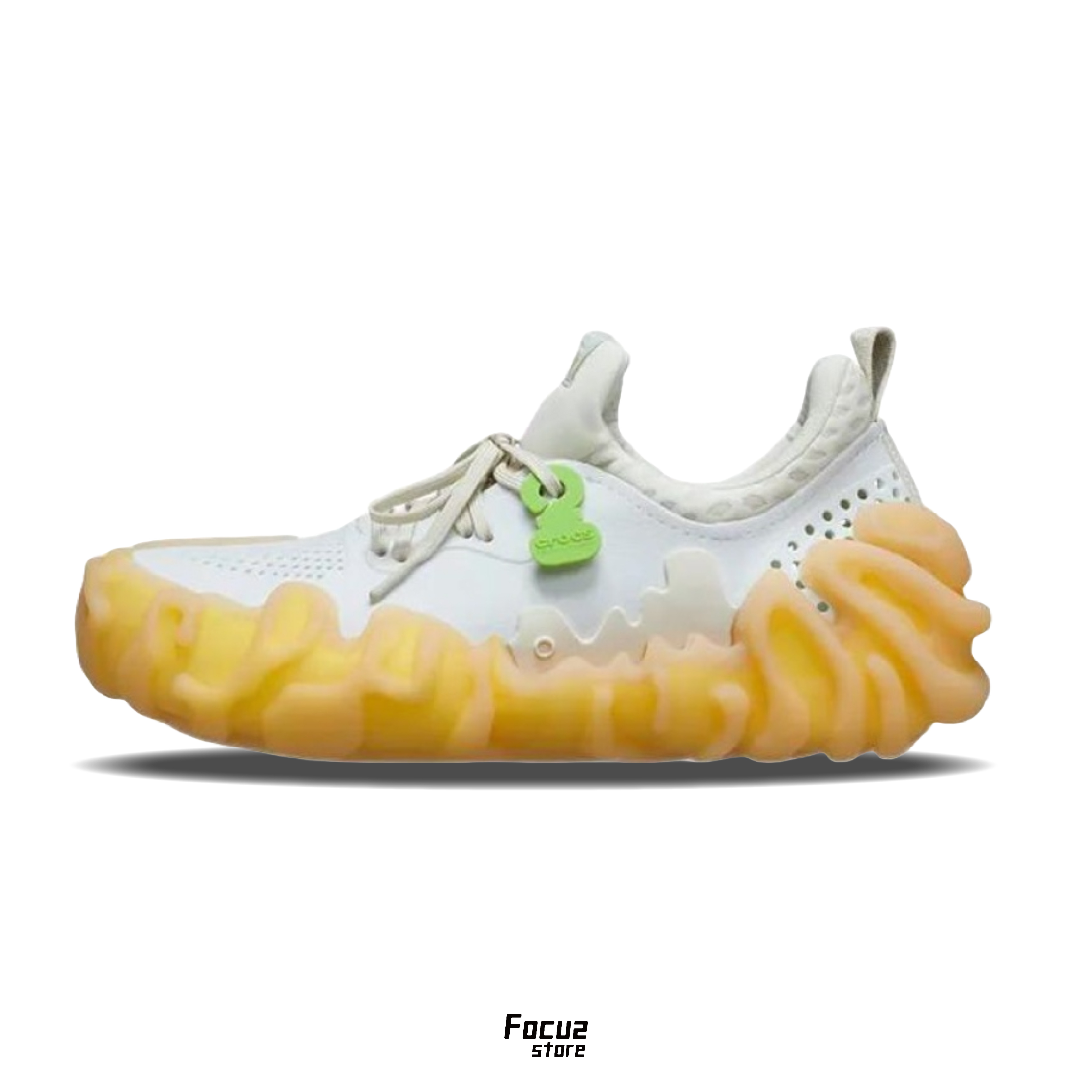 【Focus Store】預購 Salehe Bembury x Crocs Pollex Juniper "Tahini" 白黃 指紋鞋 208694-1RW