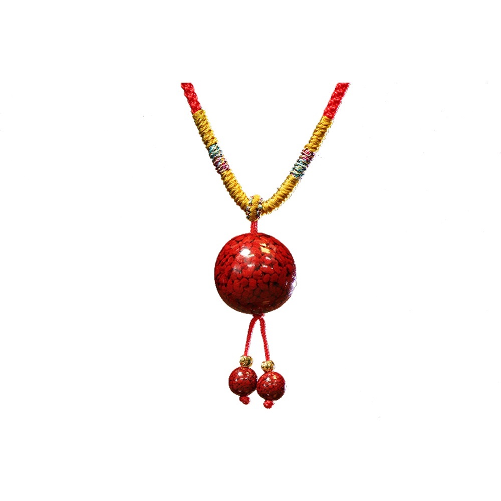 【菩提居】硃砂制煞避邪項鍊15mm