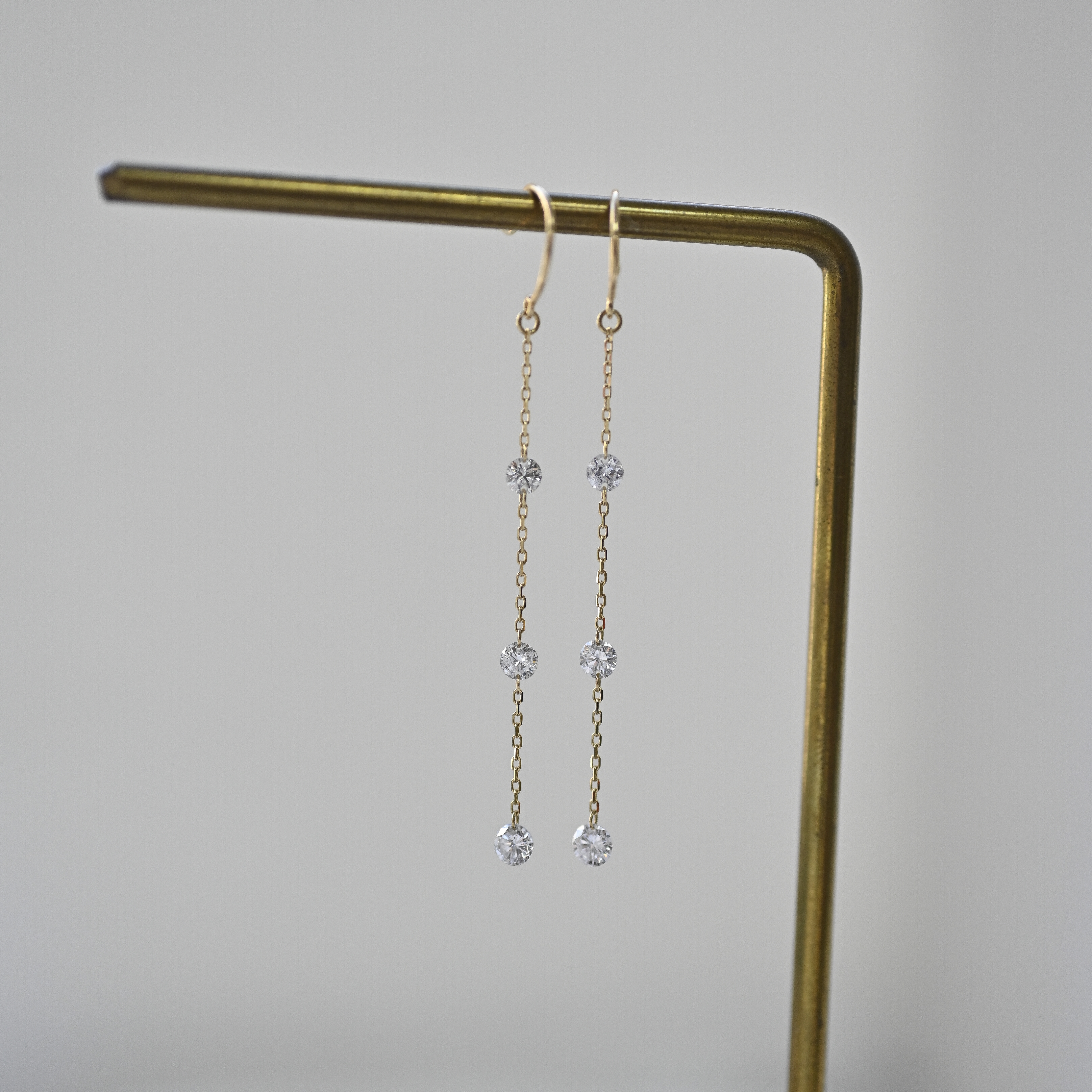 18K 0.55ct Laser Hole Diamond Earring