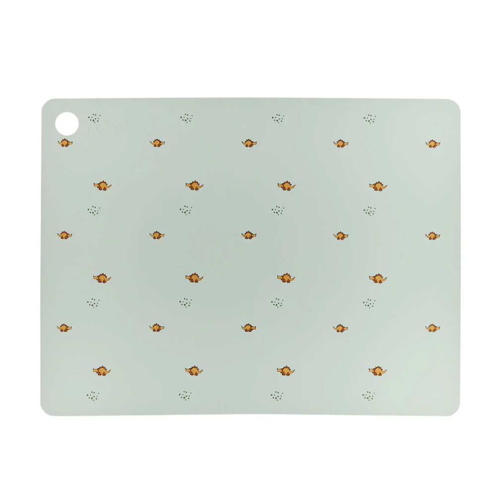 OYOY 矩形矽膠餐墊 / 恐龍系列