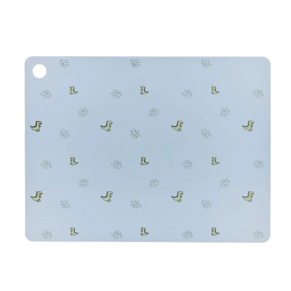 OYOY 矩形矽膠餐墊 / 恐龍系列