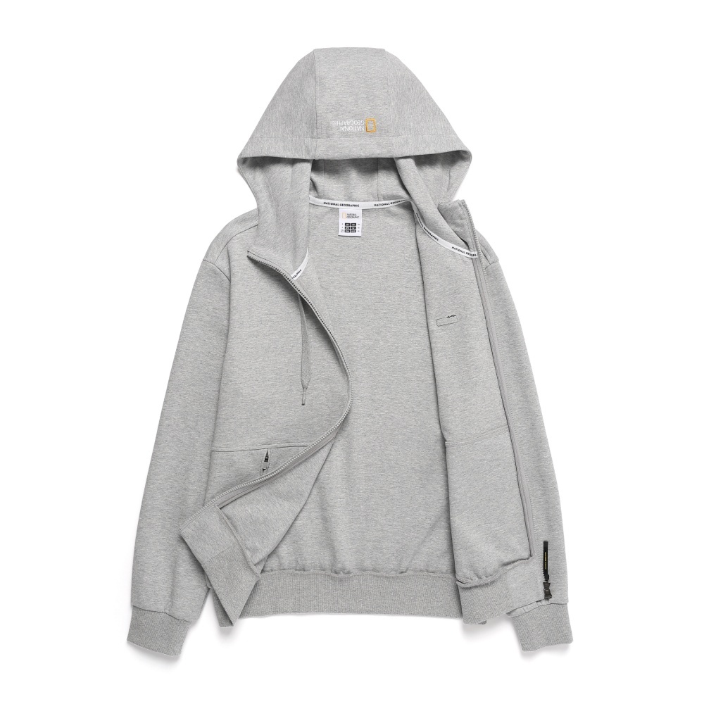 Unisex PINTAIL Hooded Zip Up Jacket - M/GREY Unisex PINTAIL Hooded Zip Up Jacket - M/GREY